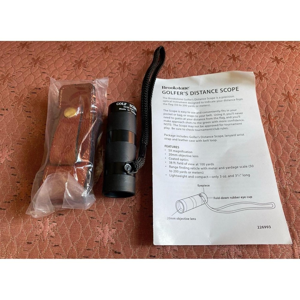Brookstone Golfer's Distance Scope With Case k15